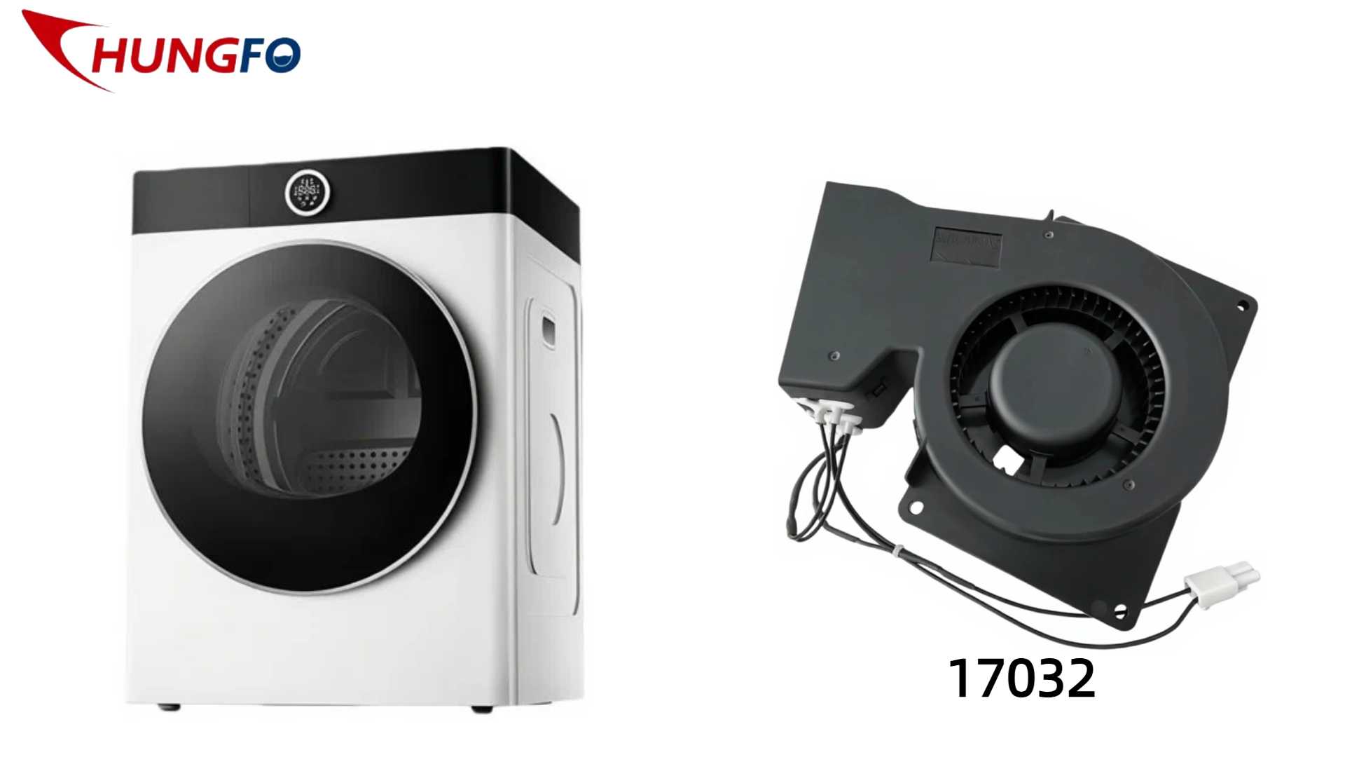 Leistungssteigerung von Wärmepumpentrocknern: Anwendungsbeispiel für das Gleichstromgebläse Chungfo HTC17032D24M