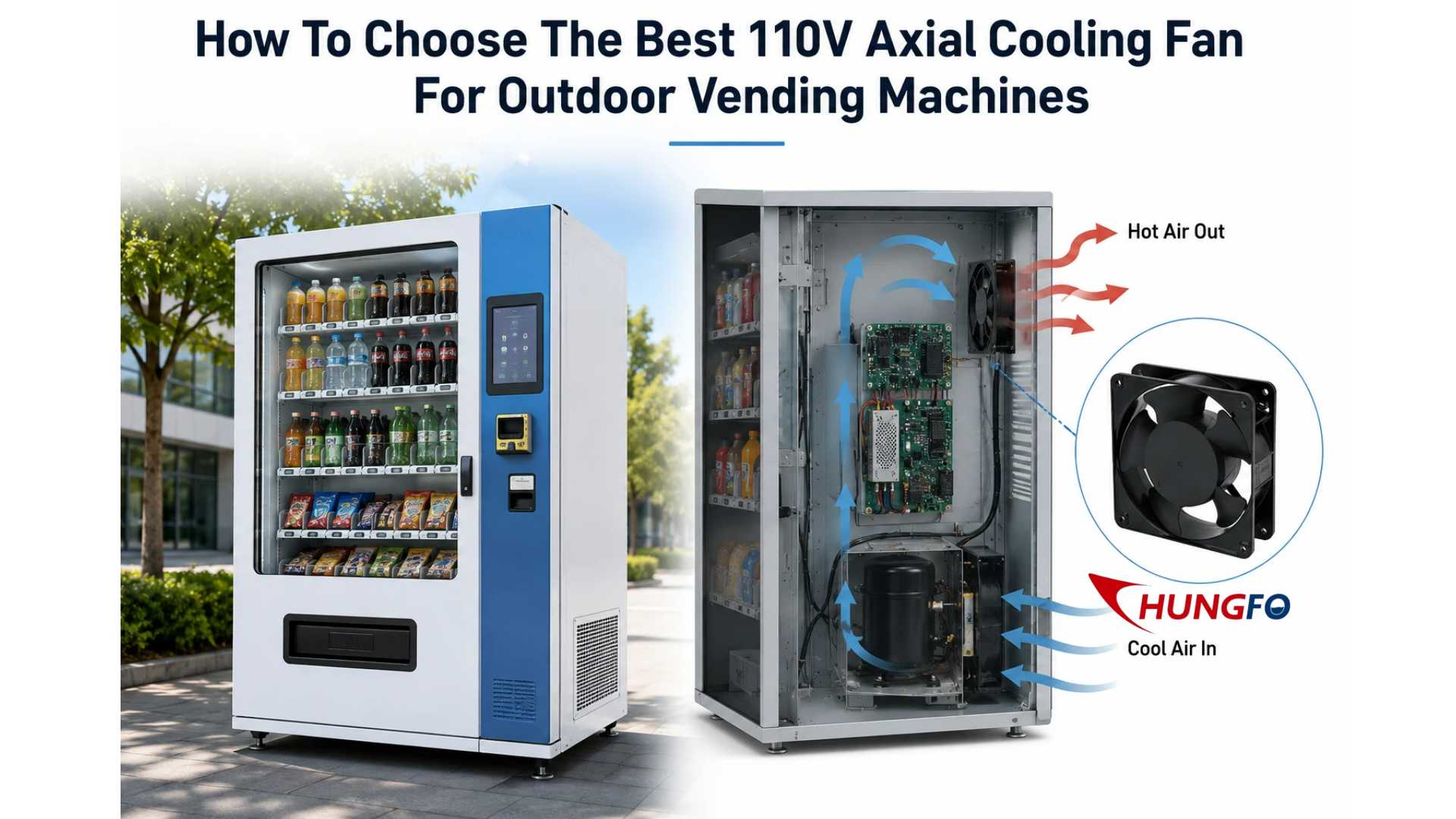 Wie man den besten 110V Axial-Kühlventilator für Outdoor-Verkaufsautomaten auswählt