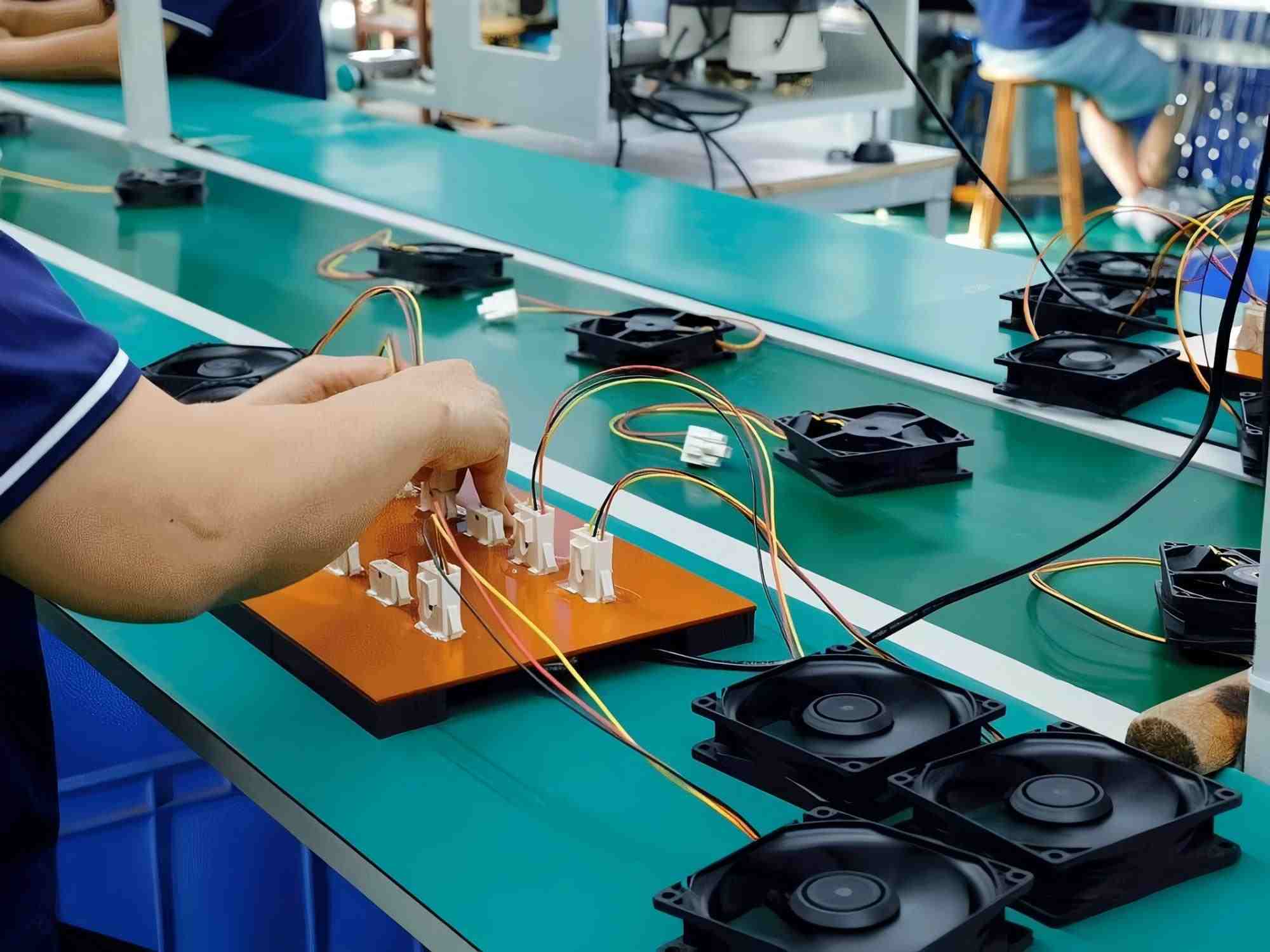 Produktionslinie für Ventilatoren