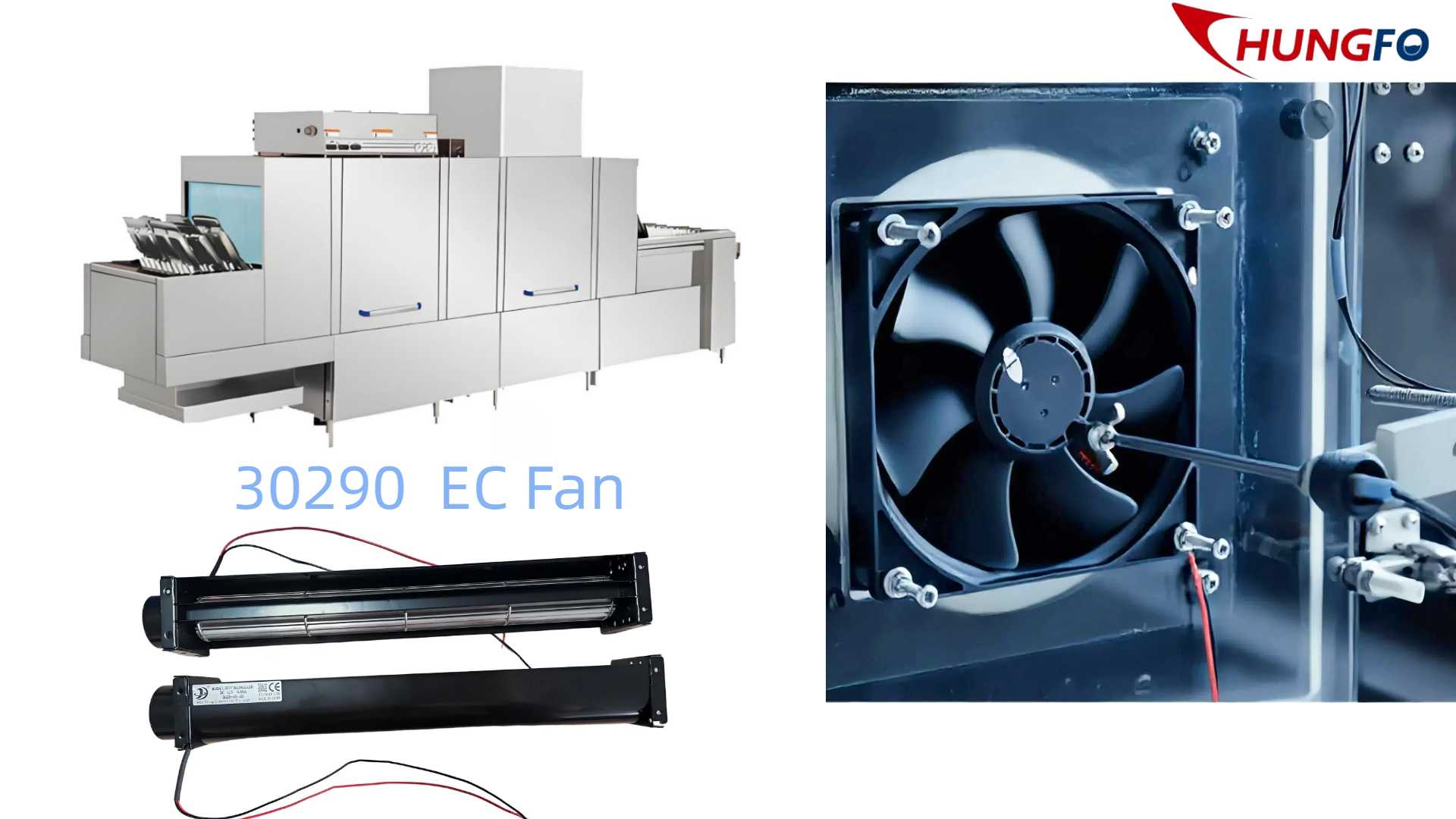 Vom deutschen Maßstab zum globalen Vertrauen: China Chungfo Fan stattet den „Systemlösungsexperten“ mit dem Crossflow-EC-Ventilator 30290 aus, um die Herausforderungen beim Geschirrspülen in Großküchen zu meistern.